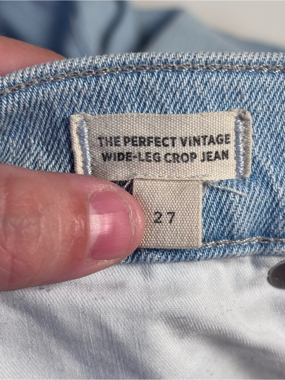 Madewell Light Blue Wide-Leg Jeans - Picture 6 of 10